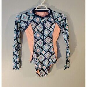 NWT UV Skinz UPF 50+ Sun Long Sleeve Bathing Suit Surfing Swimwear S